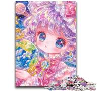 Puzzles pour Adolescents Anime Girl Convient aux 14 Ans et Plus Jeu de Jouets intellectuels Jeu éducatif pour Anniversaire et Noël 26x38cm