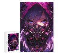 Puzzles pour Adolescents Anime Girl Cybergoth Demon Puzzles pour Adultes - Jeu Manuel - Niveau De Difficulté Élevé - Idée Cadeau Originale pour Un Anniversaire 1000 PCS