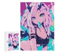 Puzzles pour Adolescents Anime Girl with Devil Horns Casse-têtes pour Adolescents - Jeu De Réflexion - Améliore La Mémoire - Cadeaux De Noël Et d'anniversaire