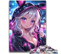 Puzzles pour Adolescents, Anime, Lapin, Fille, défi d'intelligence cérébrale, Jouets addictifs, Cadeau d'anniversaire, Cadeaux, Art Mural 38x26cm