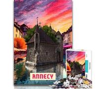 Puzzles pour Adolescents Annecy 1000 pièces pour Adultes et Adolescents, Jouet éducatif et éducatif, idéal comme Cadeau pour Toute la Famille 26x38cm
