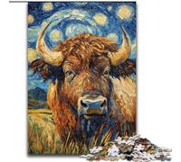 Puzzles pour Adolescents Aquarelle Yak, à partir de 14 Ans Chaque pièce est Unique Un Jeu Amusant et Stimulant pour Toute la Famille Bon Cadeau (Taille 50x75cm)