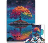 Puzzles pour Adolescents Arbre de Vie, Puzzle Adulte, décoration Murale Artistique et idée Cadeau d'anniversaire pour Amis, Bureau à Domicile (Taille 38x26cm)