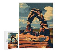 Puzzles pour Adolescents Arches National Park Puzzle Adulte - Décoration Murale - Découpe De Précision pour Les Gamers 500 PCS