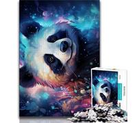 Puzzles pour Adolescents Art Animal Panda Puzzles Adultes 1000 pièces Difficile décompressant Intellectuel Jouet éducatif Cadeaux du Père Noël Secret 26x38cm