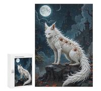 Puzzles pour Adolescents Art Fox with Mystical Markings Casse-têtes pour Adolescents - Jeu De Réflexion - Améliore La Mémoire - Cadeaux De Noël Et d'anniversaire