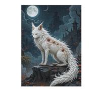 Puzzles pour Adolescents Art Fox with Mystical Markings Puzzle pour Adultes - Jeu Manuel - Découpe De Précision - Idéal pour Un Anniversaire Ou Noël 1000pcs(52x38cm)