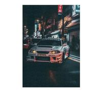 Puzzles pour Adolescents Asian Street Racing Puzzles pour Adultes, Jouet, Décoration Murale, Décoration Intérieure, Défi À Réaliser 38x26cm/1000pcs
