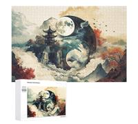 Puzzles pour Adolescents Asian Yin Yang Zen Balance Puzzles pour Adultes, Jeu Manuel, Course De Vitesse, Activités Amusantes À La Maison, 1000 PCS