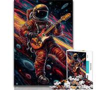 Puzzles pour Adolescents Astro Jouant de la Guitare, idéal comme Cadeau pour Toute la Famille Convient aux Adolescents de 14 Ans et Plus (Taille 38x26cm)