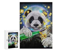 Puzzles pour Adolescents Astronaut Giant Panda Puzzles pour Adultes Jeu Manuel Cadeau d'anniversaire Cadeau d'anniversaire, Cadeaux, 300 PCS