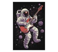 Puzzles pour Adolescents Astronaut Playing Guitar Puzzles Anti-Stress, Jouets pour Se Détendre À La Maison, Cadeaux d'anniversaire Et Cadeaux Uniques 75x50cm/1000pcs