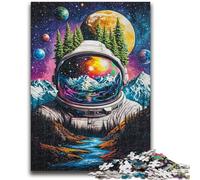 Puzzles pour Adolescents Astronaute Montagnes pour et à partir de 14 Ans Jeu Pratique Jeu de Noël Cadeaux 50x75cm