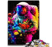 Puzzles pour Adolescents, astronautes colorés, Jeu Stimulant et Jeu Familial, décoration Murale, Cadeaux d'anniversaire et de Noël Uniques, 26x38cm