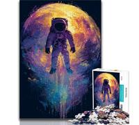 Puzzles pour Adolescents, astronautes dans l'espace, Puzzles pour Adultes, Jeux d'activités familiales stimulants, Jouets de Bricolage pour décoration Murale de la Maison, Cadeaux (Taille 38x26cm)