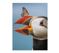 Puzzles pour Adolescents Atlantic Puffin Butterfly Puzzles pour Adultes - Jouets Anti-Stress - Décoration Parfaite - Cadeaux d'anniversaire Uniques 52x38cm/1000pcs