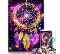 Puzzles pour Adolescents Attrape-rêves pour Adultes et Adolescents Jeu Stimulant et Familial Cadeaux du Père Noël Secret 38x26cm