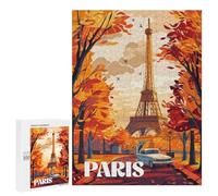 Puzzles pour Adolescents Autumn in Paris Puzzles pour Adultes, Jouets Anti-Stress, Difficile, Cadeau d'anniversaire, Cadeaux, 500 PCS