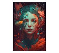 Puzzles pour Adolescents Autumnal Fantasy Portrait -1 Puzzles pour Adolescents, Jouets Anti-Stress, Décoration Murale, Cadeau d'anniversaire, Cadeaux, 75x50cm/1000pcs