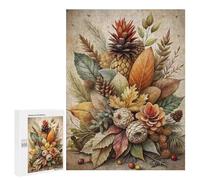 Puzzles pour Adolescents Autumnal Still Life with Pineapple Puzzles pour Adultes, Jouets Anti-Stress, Difficile, Cadeau d'anniversaire, Cadeaux, 500 PCS