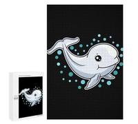 Puzzles pour Adolescents Baby Beluga Whale Gift Puzzle Adulte - Décoration Murale - Découpe De Précision pour Les Gamers 1000 PCS