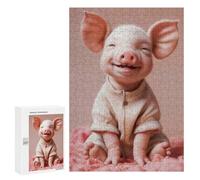 Puzzles pour Adolescents Baby Pig Cute Puzzles pour Adultes, Jeux en Famille, Découpe De Précision, Difficile Et Stimulant 300 PCS