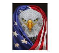 Puzzles pour Adolescents Bald Eagle USA Patriot Puzzle pour Adultes, Jouet Anti-Stress, Cadeau d'anniversaire Idéal 52x38cm/1000pcs
