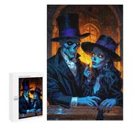 Puzzles pour Adolescents Baron Samedi and Maman Brigitte in Gothic Setting Puzzle Adulte - Décoration Murale - Découpe De Précision pour Les Gamers 1000 PCS