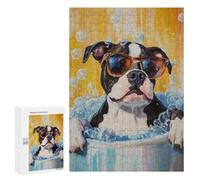 Puzzles pour Adolescents Bath Time Fun for Dogs Puzzle Anti-Stress pour Adolescents Chaque Pièce Est Unique - Idéal comme Cadeau pour Toute La Famille 300 PCS
