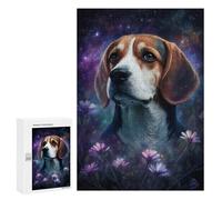 Puzzles pour Adolescents Beagle in Starry Garden Casse-têtes pour Adolescents - Jeu De Réflexion - Améliore La Mémoire - Cadeaux De Noël Et d'anniversaire