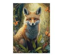 Puzzles pour Adolescents Beautiful Red Fox Puzzles pour Adultes : des Jouets À Monter Soi-même, Amusants Et Originaux, Parfaits pour Un Anniversaire Ou Noël