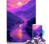 Puzzles pour Adolescents Beaux paysages de rêve 1000 pièces Anti-Stress Vacances à la Maison Tuer Le Temps améliorer l'amour Entre Les Couples 38x26cm