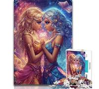 Puzzles pour Adolescents, Beaux Puzzles de Filles animées pour Adultes, Jouets éducatifs et éducatifs, Jeux familiaux pour renforcer l'amour Entre Les Couples 50x75cm