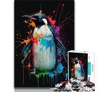 Puzzles pour Adolescents Beaux Puzzles pour Adultes Pingouin 1000 pièces Jouets éducatifs et éducatifs pour la Famille renforcent l'amour Entre Les Couples (50x75cm)