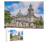 Puzzles pour Adolescents Belfast City Hall Architecture Puzzles pour Adultes Jouets Anti-Stress Vacances À La Maison Passer Le Temps Interaction Parent-Enfant 300 PCS