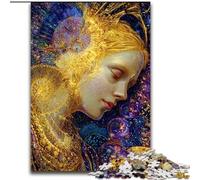 Puzzles pour Adolescents Belle Fille dorée, Jeu Familial Anti-Stress, défi Difficile, Une œuvre d'art pour Les 14 Ans et Plus (Taille 50x75cm)