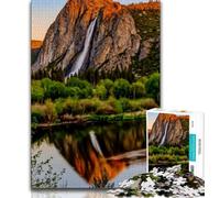 Puzzles pour Adolescents Belle rivière de Montagne 1000 pièces Anti-Stress Staycation Tuer Le Temps Améliorer l'amour Entre Les Couples 38x26cm