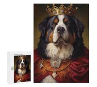 Puzzles pour Adolescents Bernese Mountain Dog King Puzzle pour Adultes, Décoration Murale, Œuvre d'art, Cadeau d'anniversaire, Cadeaux, 300 PCS