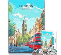Puzzles pour Adolescents Big Ben London Travel Puzzle 1000 pièces pour Adultes et Adolescents, Cadeaux Secret Santa pour et 14 Ans 26x38cm
