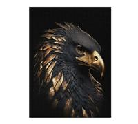 Puzzles pour Adolescents Black and Gold Eagle Jeu De Puzzle Familial, Cadeau d'anniversaire Ou De Noël 1000pcs(52x38cm)