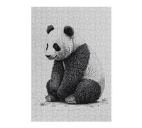Puzzles pour Adolescents Black and White Panda Puzzle pour Adultes, Jouet Anti-Stress, Cadeau d'anniversaire Idéal 38x26cm/1000pcs