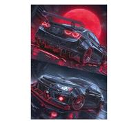 Puzzles pour Adolescents Black Beauty in Red Moon Puzzles pour Adultes, Jouets À Monter Soi-même, Décoration Parfaite, Interaction Parent-Enfant 75x50cm/1000pcs
