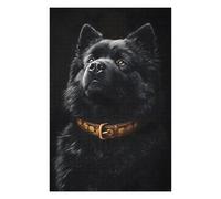 Puzzles pour Adolescents Black & Gold Chow-Chow Puzzles Anti-Stress, Jouets pour Se Détendre À La Maison, Cadeaux d'anniversaire Et Cadeaux Uniques 75x50cm/1000pcs