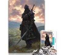 Puzzles pour Adolescents Black Knight, Puzzles de 1 000 pièces pour Adultes et Adolescents, Jeu Familial Anti-Stress, défi Difficile, Cadeaux du Père Noël Secret 50x75cm