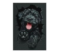 Puzzles pour Adolescents Black Russian Terrier Puzzles Anti-Stress, Jouets pour Se Détendre À La Maison, Cadeaux d'anniversaire Et Cadeaux Uniques 38x26cm/1000pcs
