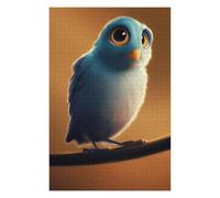 Puzzles pour Adolescents Blue Bird Perched on Branch Puzzles pour Adultes Jeu Manuel Décoration Intérieure Est Idéal comme Cadeau 75x50cm/1000pcs