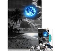 Puzzles pour Adolescents Blue Moon Puzzles 1000 pièces pour Adultes, Jeu de réflexion, décoration Murale, Cadeaux d'anniversaire et de Noël Uniques 26x38cm