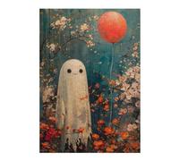 Puzzles pour Adolescents Boho Ghost with Balloon Puzzle pour Adultes, Jouet Anti-Stress, Cadeau d'anniversaire Idéal 38x26cm/1000pcs