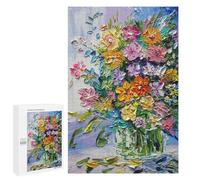 Puzzles pour Adolescents Bouquet of Flowers Puzzles pour Adolescents : Améliorent La Mémoire. Chaque Pièce Est Unique - Idée Cadeau d'anniversaire Unique 1000 PCS