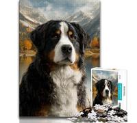 Puzzles pour Adolescents Bouvier Bernois 1000 pièces Anti-Stress Vacances à la Maison Tuer Le Temps améliorer l'amour Entre Les Couples 38x26cm